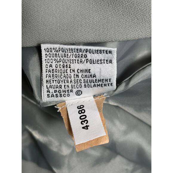 Le Suit Blazer Womens 16 Gray Double Breasted Office Career Jacket Polyester - Picture 5 of 7